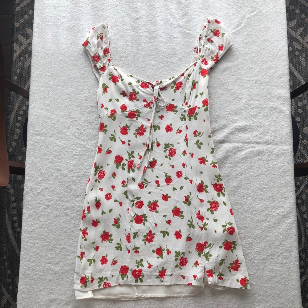 Zara floral mini dress